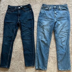 H&M US size 6 or EUR 38 blue jeans pack of 2!
